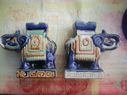Lot elephants céramique - lot, 2