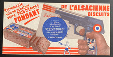BUVARD PUBLICITAIRE " FONDANT DE L' ALSACIENNE BISCUITS PAIN D'EPICES    "