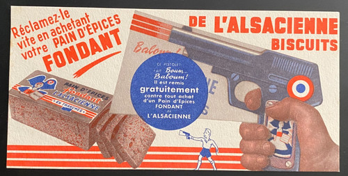 Buvard publicitaire fondant - ",