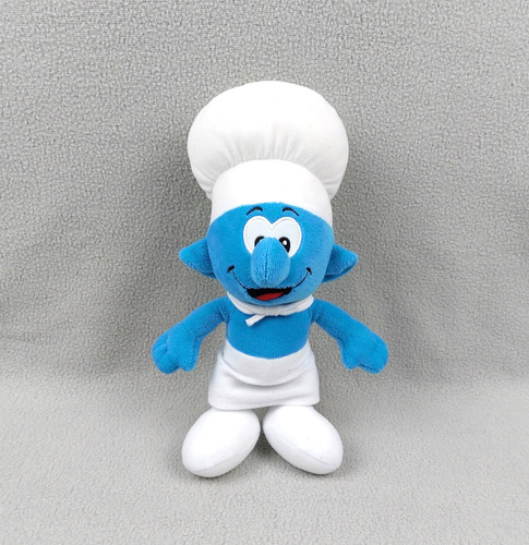 Peluche schtroumpf cuisinier - peluche,