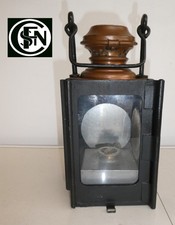 Lanterne lampe des chemins de fer de gare 3 feux  type P.O modèle 1914