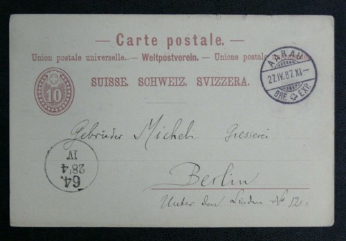 Suisse entier postal 10 - entier,