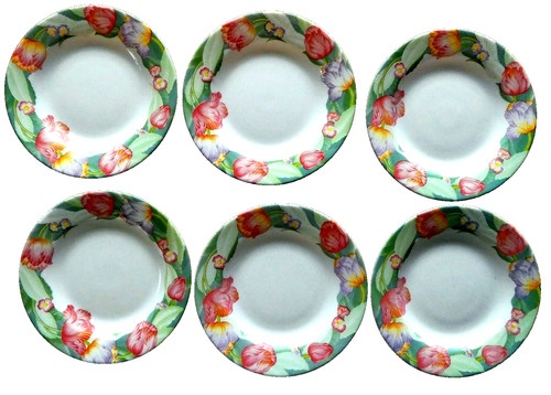 Assiettes dessert vintage - 6, À