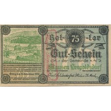 [#283977] Billet, Autriche, Leopoldsdorf, 75 Heller, paysage, 1920 UNZ- Me