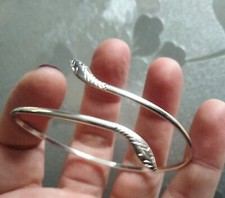 Bracelet Marc Orian En Tbe Têtes De Serpent En Argent Massif 925