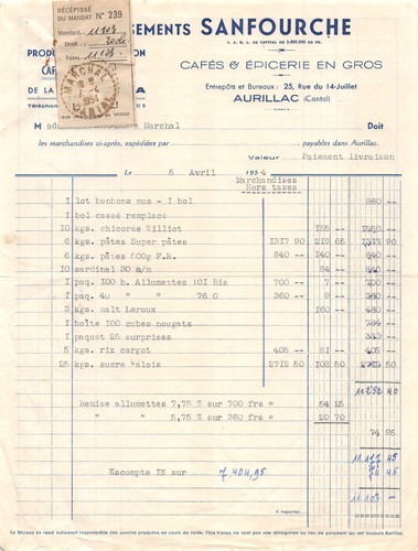 1954 produits importation - 1954,