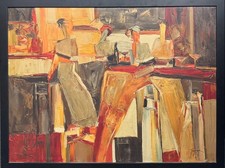 Grand Tableau de Yuri TREMLER (1961)  pour IKEA - 110 x 80 cm