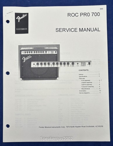 Original fender roc pro 700 - roc,