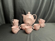 Art déco, service à café porcelaine rose Epiag vers 1930