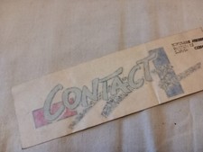 sticker logo monogramme emblème adhésif d'origine PEUGEOT série limitée CONTACT