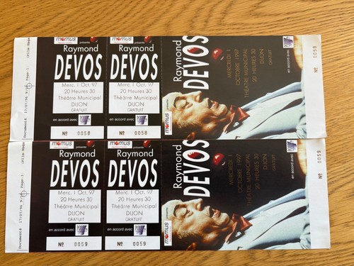 Lot billets de concert - de,