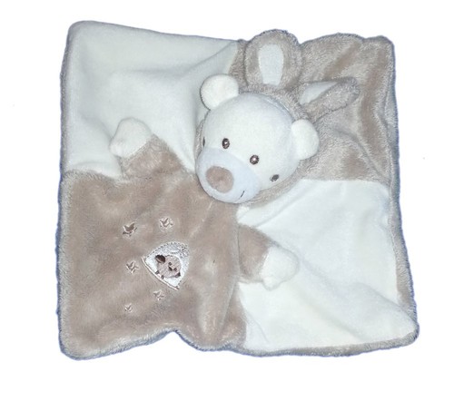 Doudou plat ours - deguise, lapin