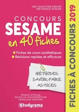 Concours sésame en 40 fiches 2019, FRANCK ATTELAN