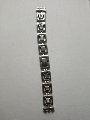 Bracelet acier strass - bracelet, en