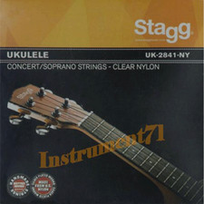 Jeu de 4 Cordes pour Ukulélé en Nylon Transparent pour Modele SOPRANO et CONCERT