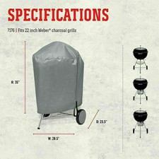 22" 57 cm Housse barbecue au