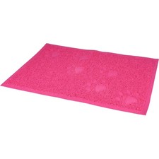 Tapis rose 40 x 60 cm pour bac à litière pour chat