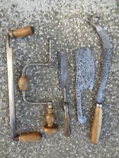 lot d anciens outils de charpentier menuisier maréchal ferrant art populaire XIX