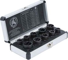 Coffret 10 extracteurs de têtes de vis boulons écrous douilles spéciales 3/8"