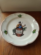 Assiette Publicitaire  Champagne Diogène Tissier Giberot Villenauxe Aube vin bar