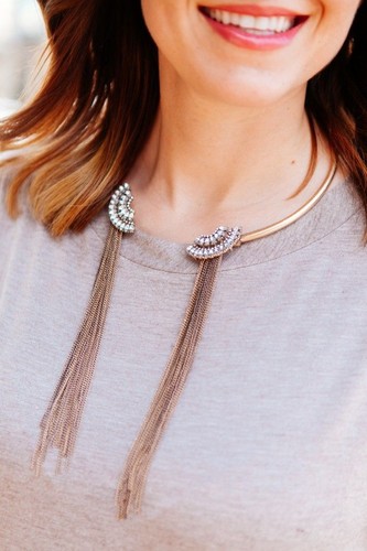 Collier choker chaînes - collier,