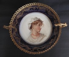 Coupe en porcelaine Gustave Asch Tours fin XIXème