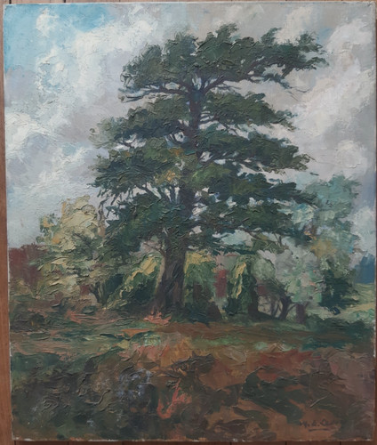 Tableau ancien huile toile - tableau,