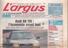 L'ARGUS N°3297 AUDI 80 TDI / NOUVEAUX MOTEURS POUR 4X4 MERCEDES / ARO & 4X4
