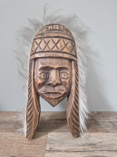 Masque indien bois - en,