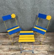 2 Chaises pliantes + 1 tabouret modèle kis folding par denis balland pour fermob