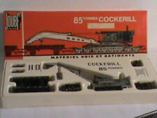 grue cockerill jouef ref m663: grue 85t cockerill + 2 wagons;en boite