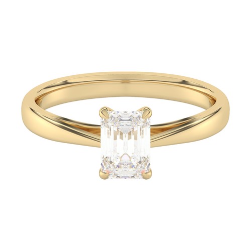 Bague diam addict - 585, jaune