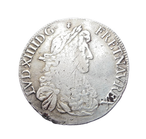 Louis xiv écu - au, buste