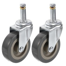 Lot de 2 roues universelles de rechange pour chariots de courses petits