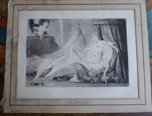 Gravure xviii jean honore - xviii°, jean-honore