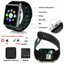 Smartwatch Horloge Numérique Fitness Moniteur Cardiaque Sport Andowl Q-A4 Cir