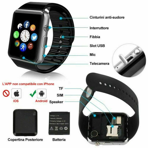 Smartwatch horloge numérique - smartwatch,