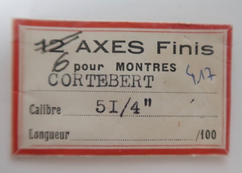 Cortebert 417 axe de - cortebert,