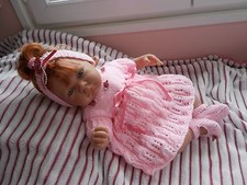  ens robe neuf 3 pièces fait main poupée reborn,baigneur,antonio juan 40/45 cm