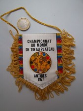 fanion collection championnat du monde Tir au plateau Antibes 1977