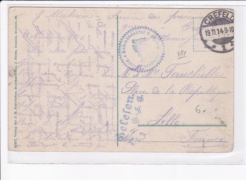 Cachet kommandantur gelelen - cachet:, kommandantur,