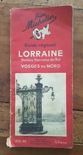 Guide Régional Michelin Lorraine Vosges du nord 1935 stations thermales de l'Est