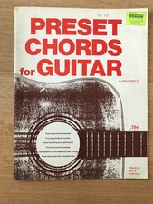Accords préréglés vintage 1972 pour guitare par Don Roberts - Francis, Day & Hunter