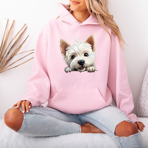Sweat capuche westie dog - sweat,