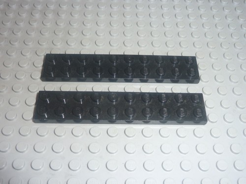 Lego plat black 2x10 - 2,