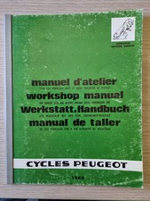 manuel d'atelier original PEUGEOT MOBYLETTE avec et sans variateur de vitesse 69