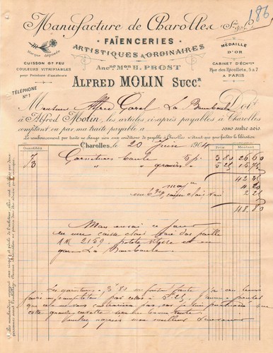 Charolles lettre alfred - lettre,