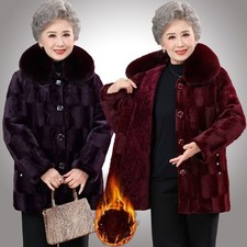 Hiver Femmes Faux Col Fourrure