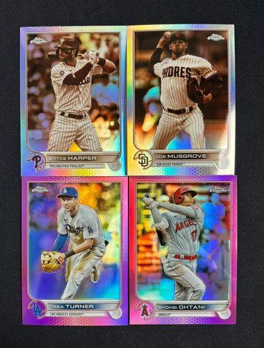 2022 topps chrome pink - topps, sepia