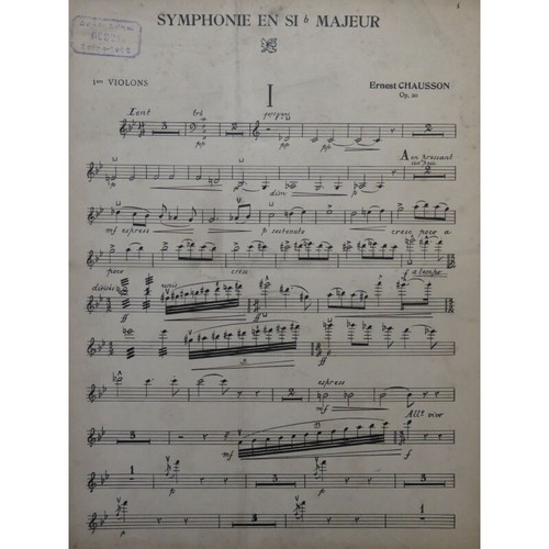 Chausson ernest symphony b - symphony,